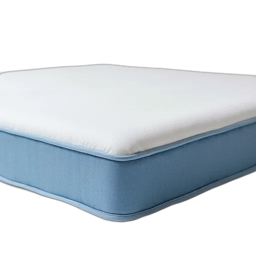 blue, close-up, view, mattress transparent PNG cut-out