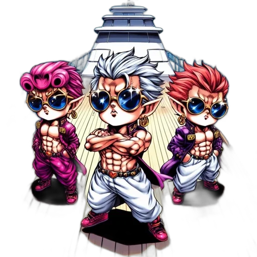 pixel art, vaporwave, concept art, cartoon transparent PNG cut-out