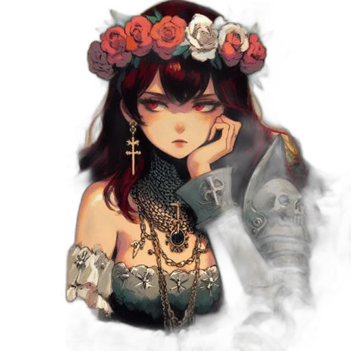 crown, jewelry, dress, face transparent PNG cut-out