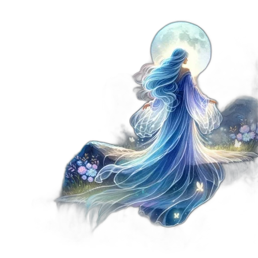 dress, hair, concept art, fantasy art transparent PNG cut-out