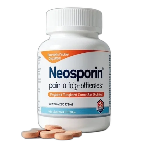 neosporin, pain, relief, tablets transparent PNG cut-out