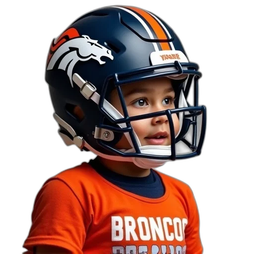 denver, broncos, toddler, football transparent PNG cut-out