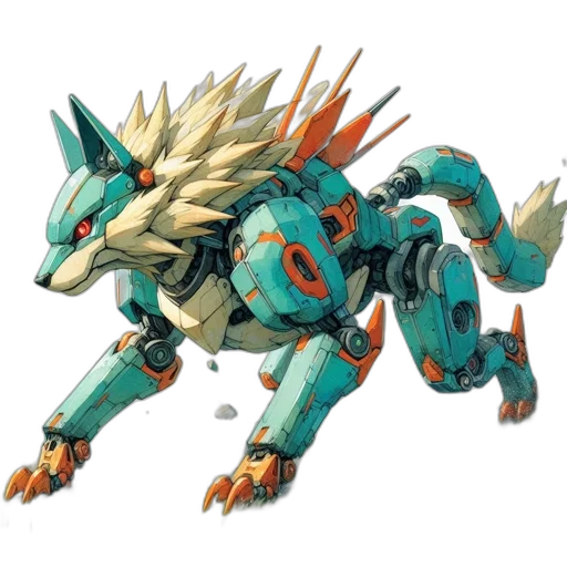 dragon, creature, animal, robot transparent PNG cut-out