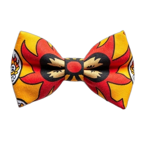 mask, colorful, patterned, bow transparent PNG cut-out