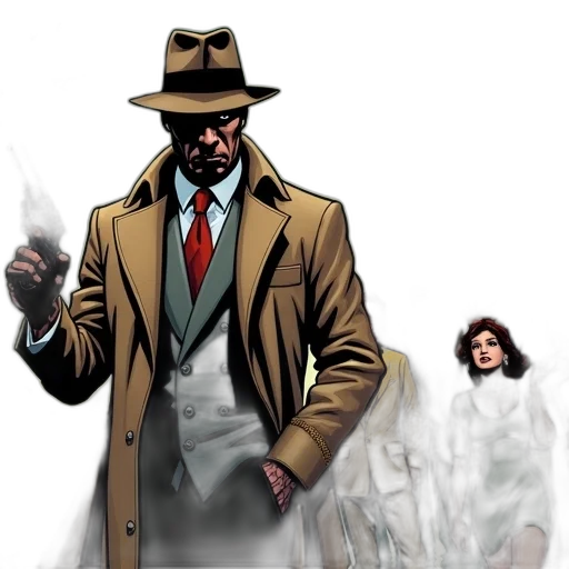 jacket, comic book art, concept art, comic transparent PNG cut-out