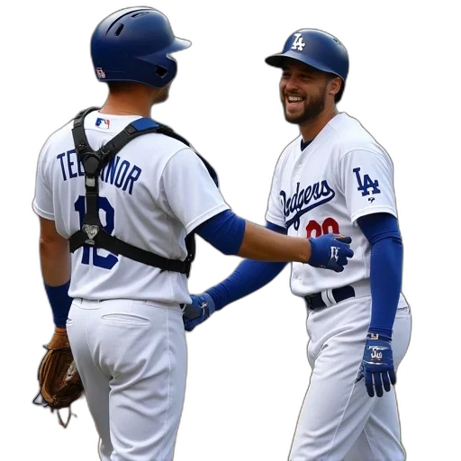 los, angeles, dodgers, center transparent PNG cut-out