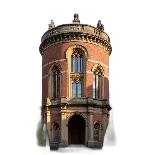 building, crown, hat, staff transparent PNG cut-out