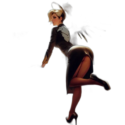 staff, dress, hat, concept art transparent PNG cut-out