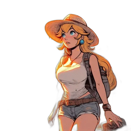 hat, concept art, comic book art, cartoon transparent PNG cut-out