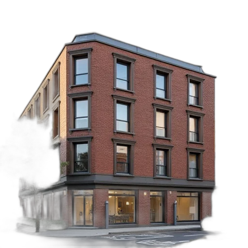 building, 3d render, photorealistic, concept art transparent PNG cut-out