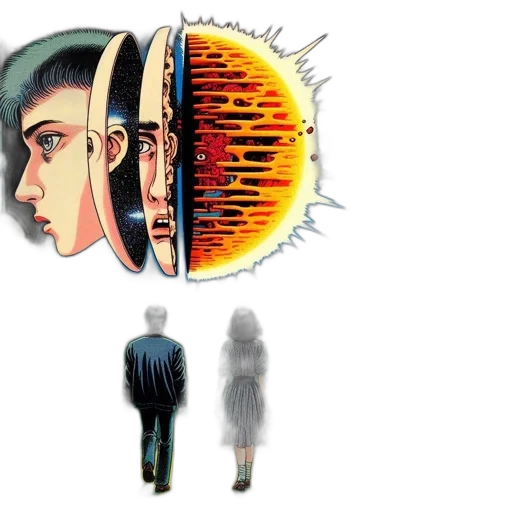 mask, concept art, comic book art, cyberpunk transparent PNG cut-out