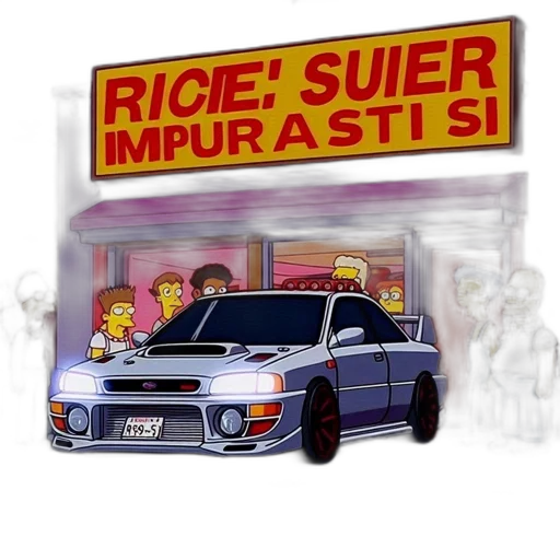 car, concept art, anime, pixel art transparent PNG cut-out