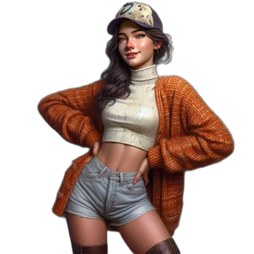 jacket, hat, face, weapon transparent PNG cut-out