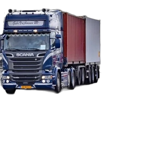 three, scania, trucks, driving transparent PNG cut-out