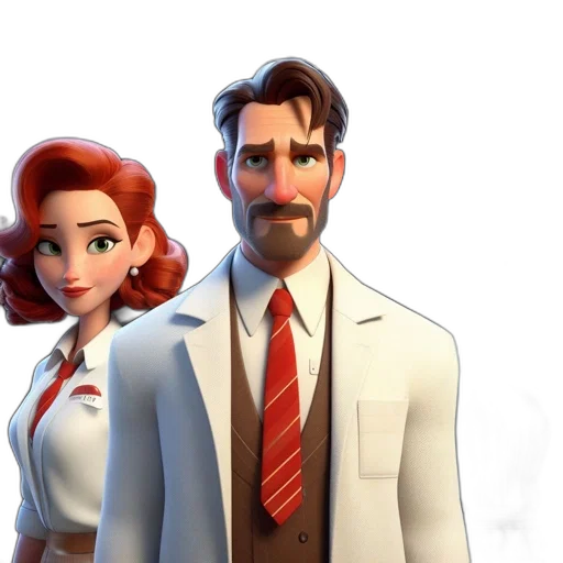 jacket, staff, face, robot transparent PNG cut-out