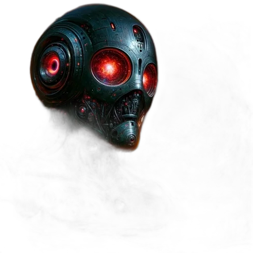 mask, robot, face, creature transparent PNG cut-out