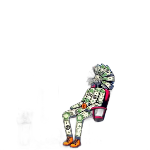 robot, jacket, shoes, mask transparent PNG cut-out