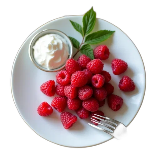 food, crown, photorealistic, plate transparent PNG cut-out