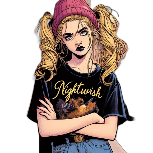comic book art, cartoon, concept art, anime transparent PNG cut-out