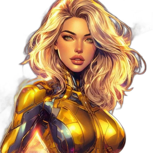 comic book art, concept art, fantasy art, pixel art transparent PNG cut-out