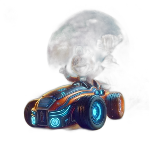 car, robot, weapon, concept art transparent PNG cut-out