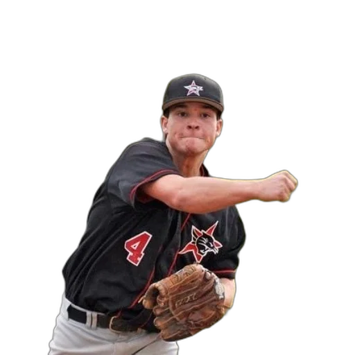baseball, player, wearing, black transparent PNG cut-out