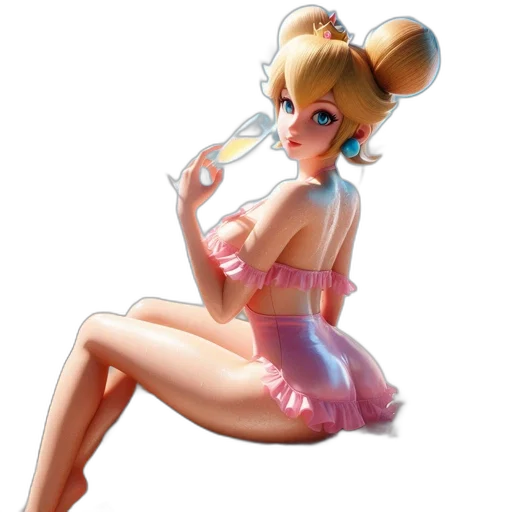 dress, staff, concept art, 3d render transparent PNG cut-out