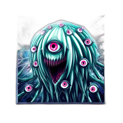 creature, mask, hair, face transparent PNG cut-out