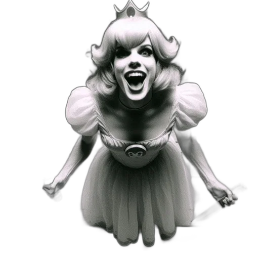 dress, mask, creature, crown transparent PNG cut-out