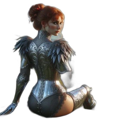 robot, dress, concept art, fantasy art transparent PNG cut-out