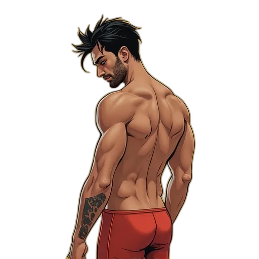 comic book art, concept art, cartoon, fantasy art transparent PNG cut-out