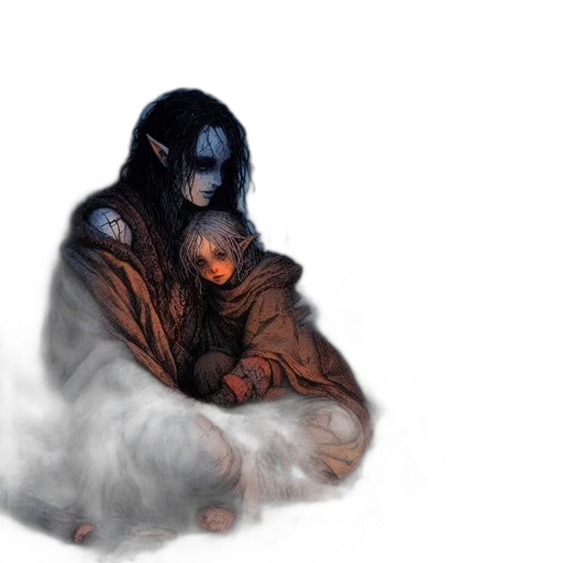 creature, concept art, photorealistic, fantasy art transparent PNG cut-out