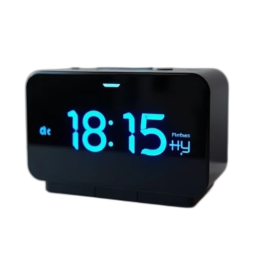 modern, digital, clock, sleek transparent PNG cut-out