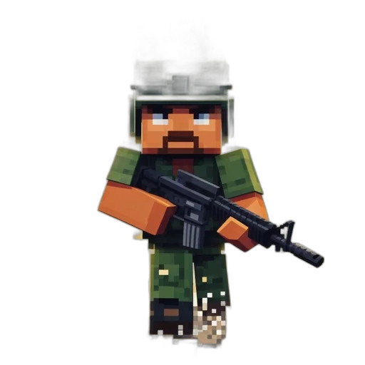 weapon, pixel art, 3d render, concept art transparent PNG cut-out