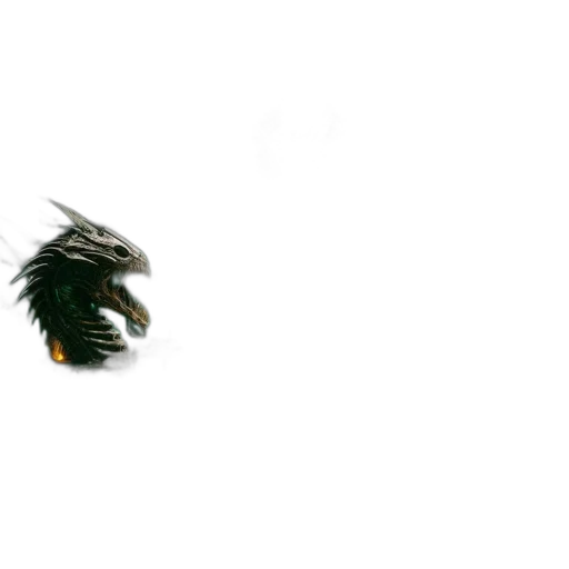 dragon, hair, animal, creature transparent PNG cut-out
