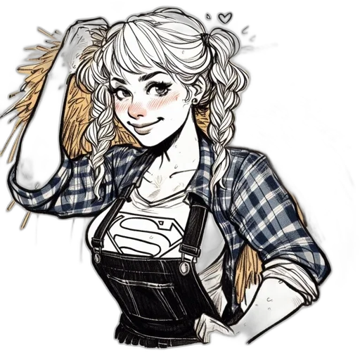 hair, cartoon, anime, comic book art transparent PNG cut-out