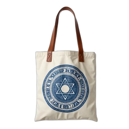 white, canvas, tote, bag transparent PNG cut-out