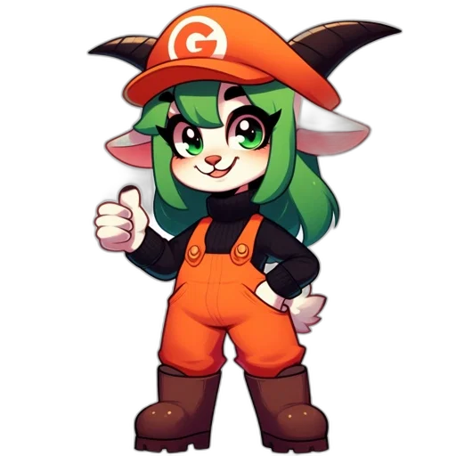 staff, hat, pixel art, cartoon transparent PNG cut-out