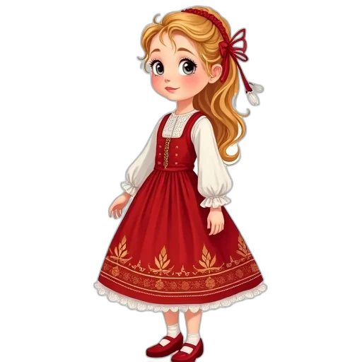 dress, staff, fantasy art, cartoon transparent PNG cut-out