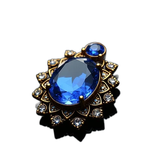 jewelry, crown, blue, steampunk transparent PNG cut-out