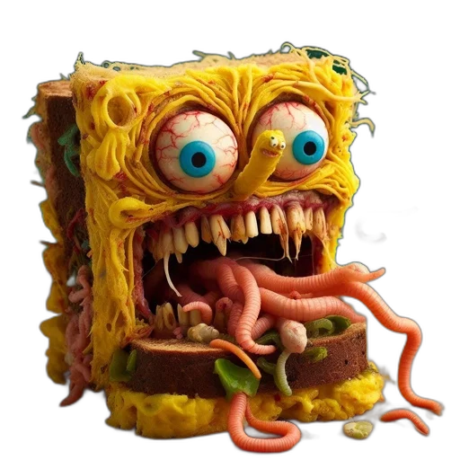 food, creature, face, animal transparent PNG cut-out