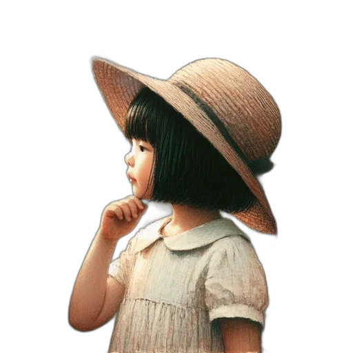 hat, face, staff, umbrella transparent PNG cut-out
