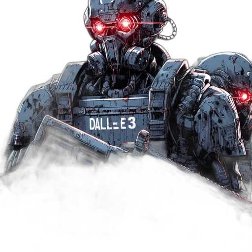 robot, concept art, comic book art, cyberpunk transparent PNG cut-out