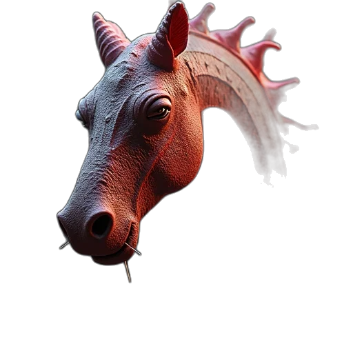 dragon, animal, creature, mask transparent PNG cut-out
