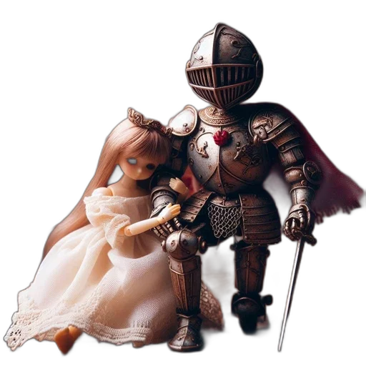 robot, sword, fantasy art, concept art transparent PNG cut-out