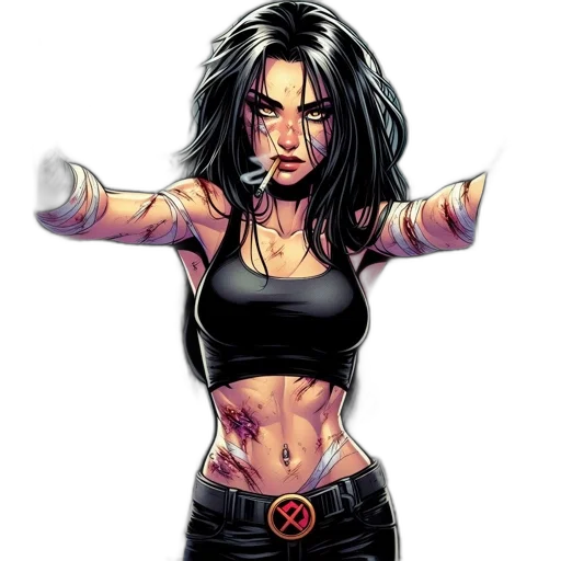 comic book art, concept art, pixel art, cartoon transparent PNG cut-out