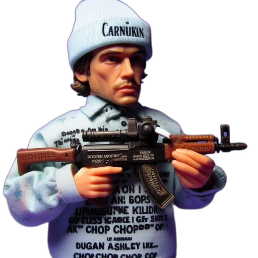 weapon, jacket, vaporwave, concept art transparent PNG cut-out