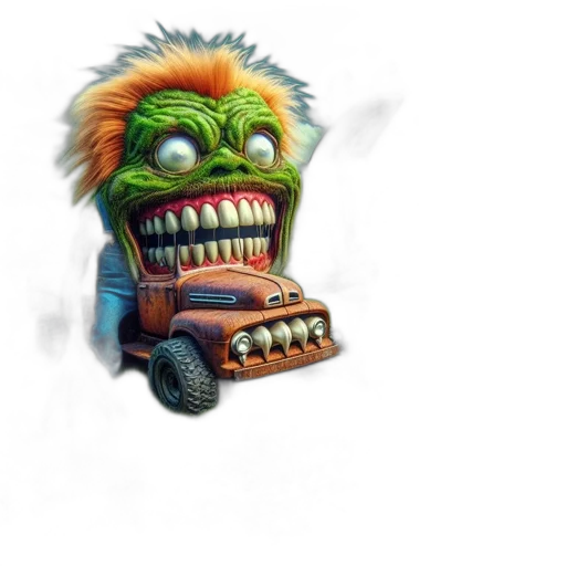 car, creature, face, mask transparent PNG cut-out