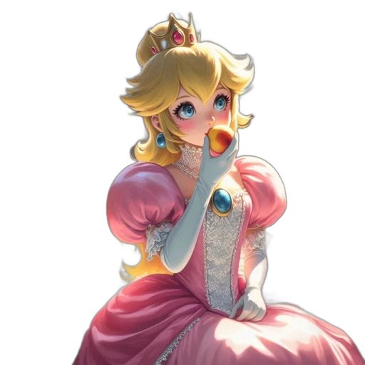 crown, dress, face, staff transparent PNG cut-out