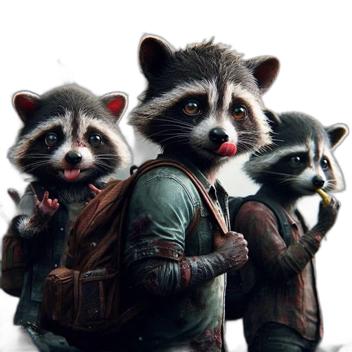 animal, concept art, comic book art, photorealistic transparent PNG cut-out